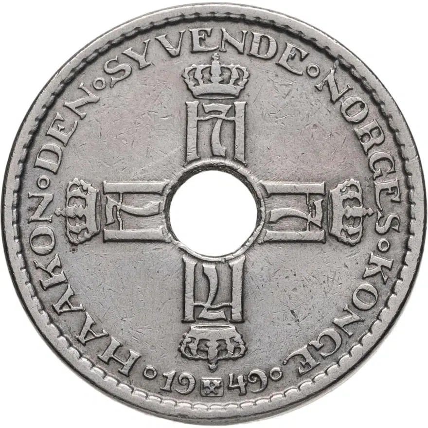Норвегия 1 крона (crown) 1949