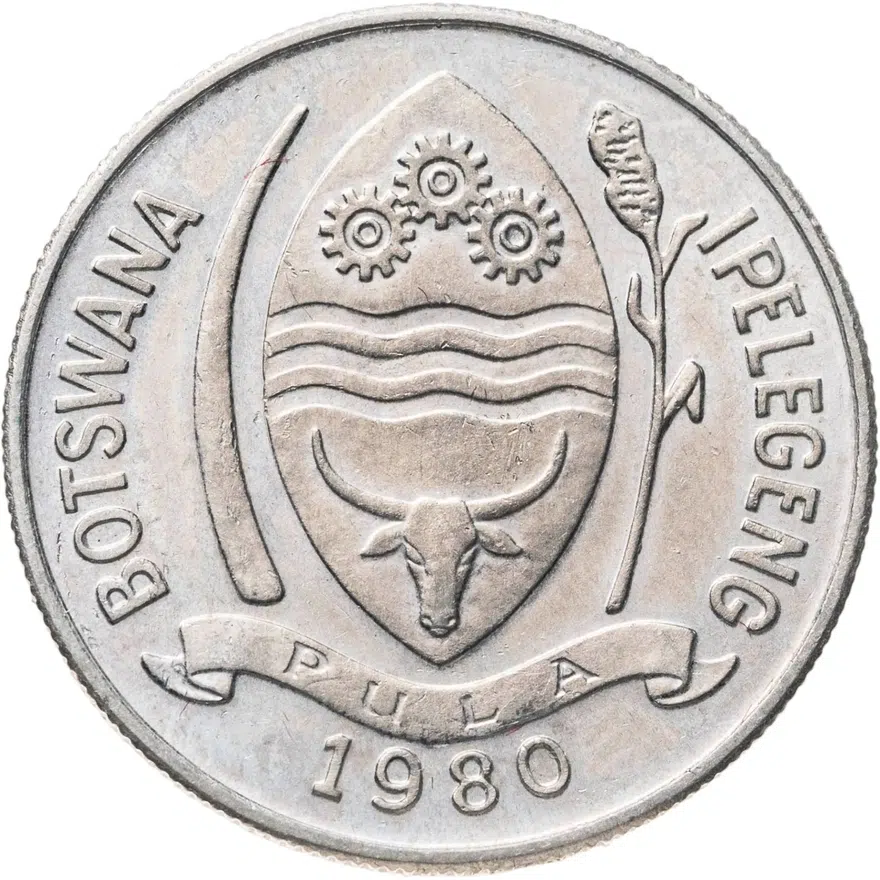 Ботсвана 10 тхебе (thebe) 1980