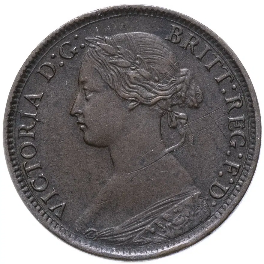 Великобритания 1 фартинг (farthing) 1862