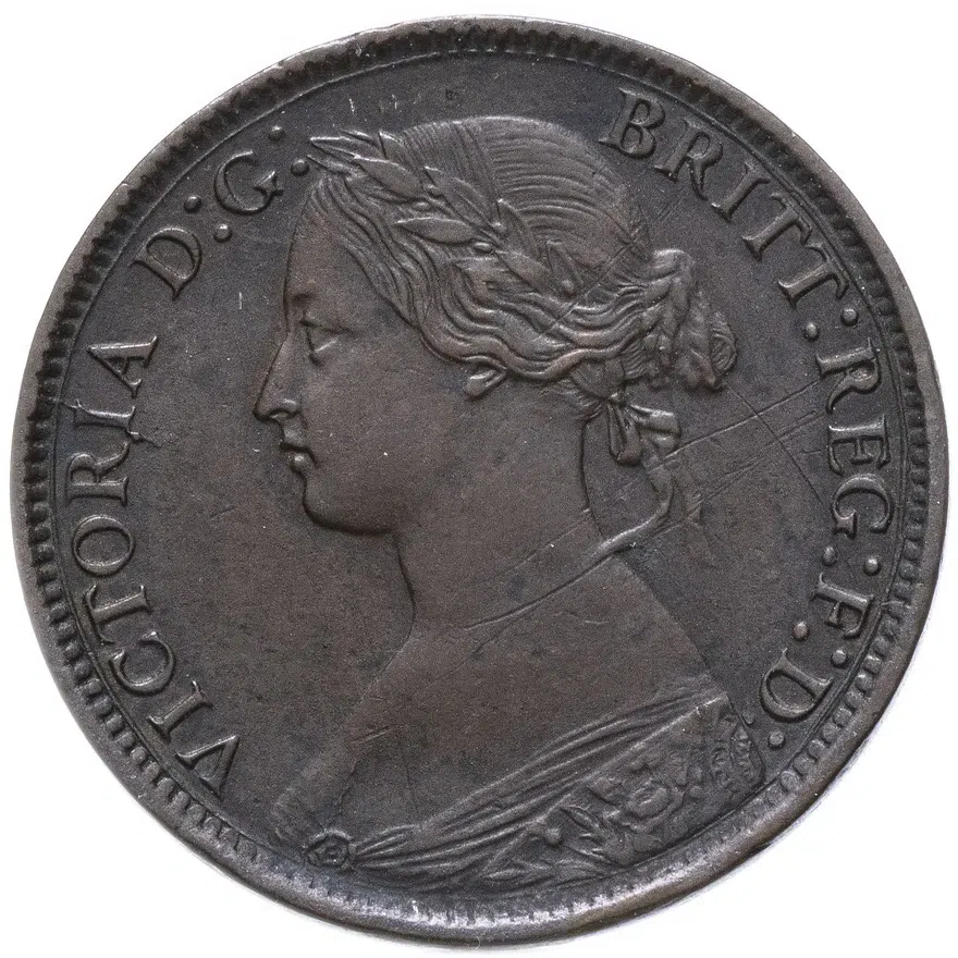 Великобритания 1 фартинг (farthing) 1862, реверс