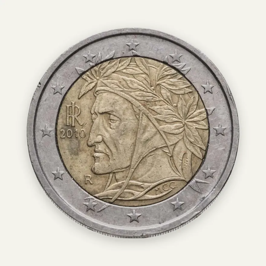 Италия 2 евро (euro) 2010, реверс