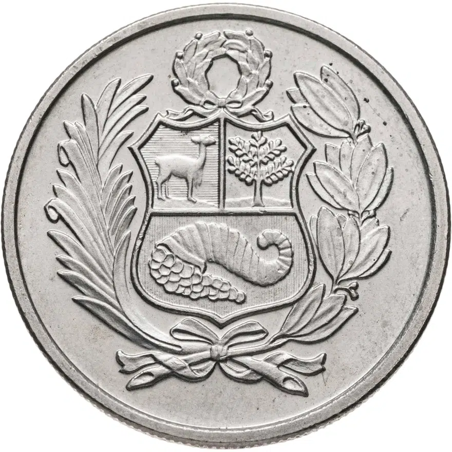 Перу 100 солей (soles) 1982, реверс
