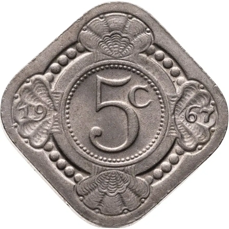 Нидерландские Антильские острова 5 центов (cents) 1967