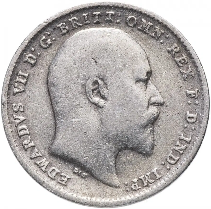 Великобритания 3 пенса (pence) 1903, реверс