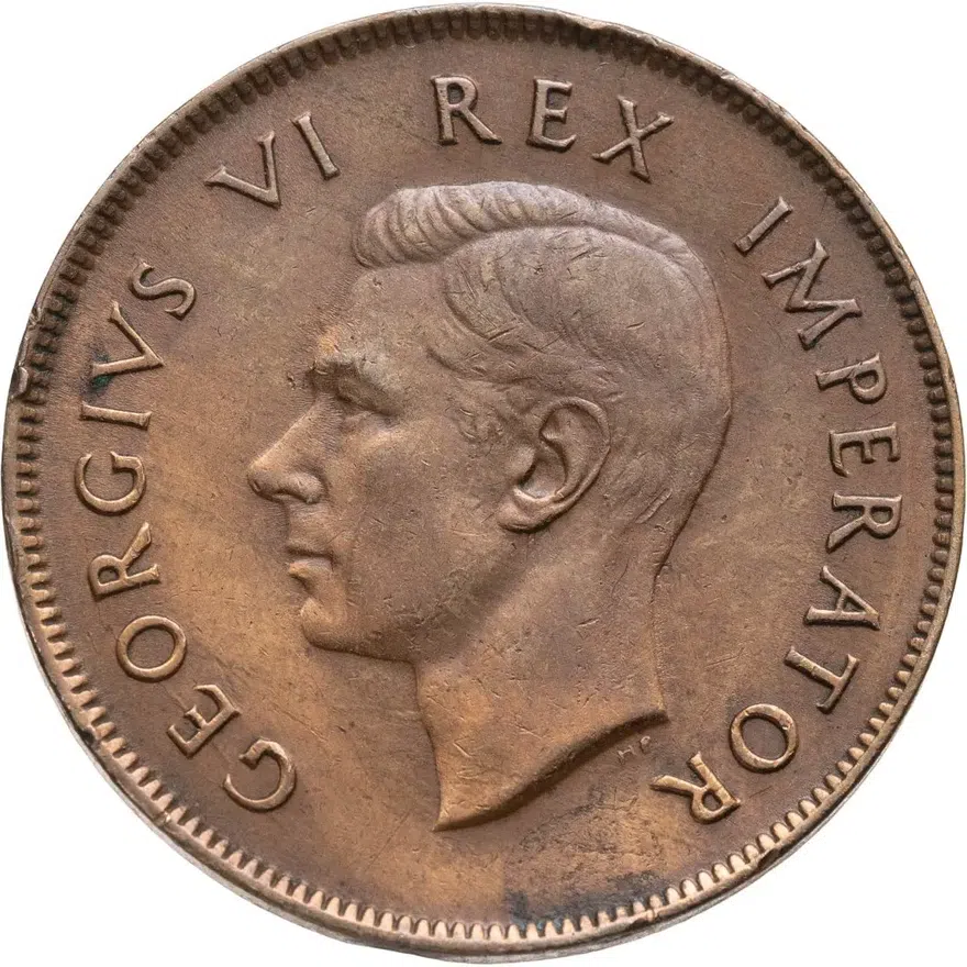 ЮАР 1 пенни (penny) 1945