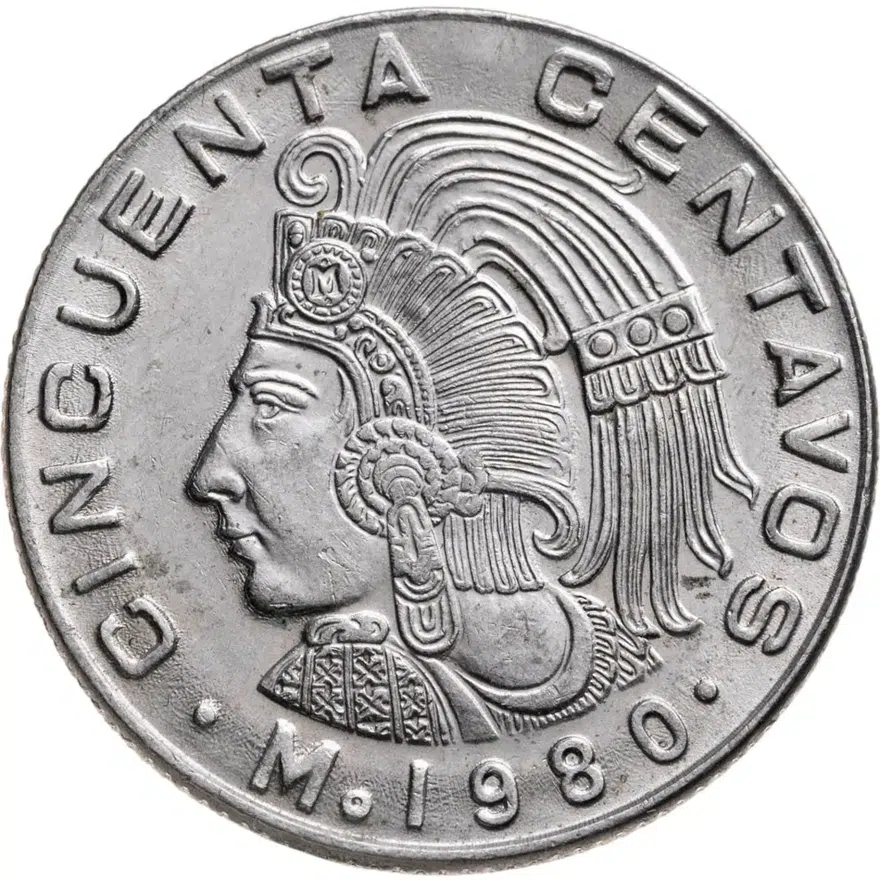Мексика 50 сентаво (centavos) 1980