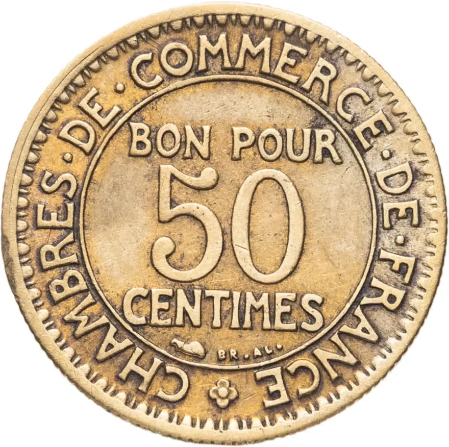 Франция 50 сантимов (centimes) 1928, аверс