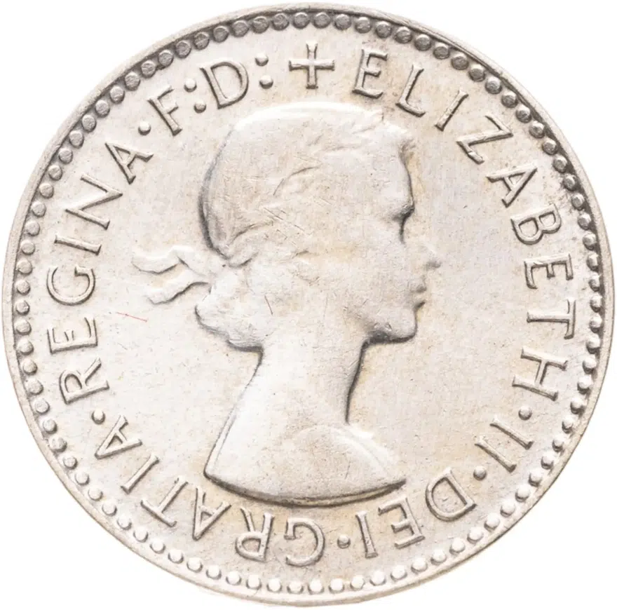 Австралия 3 пенса (pence) 1955