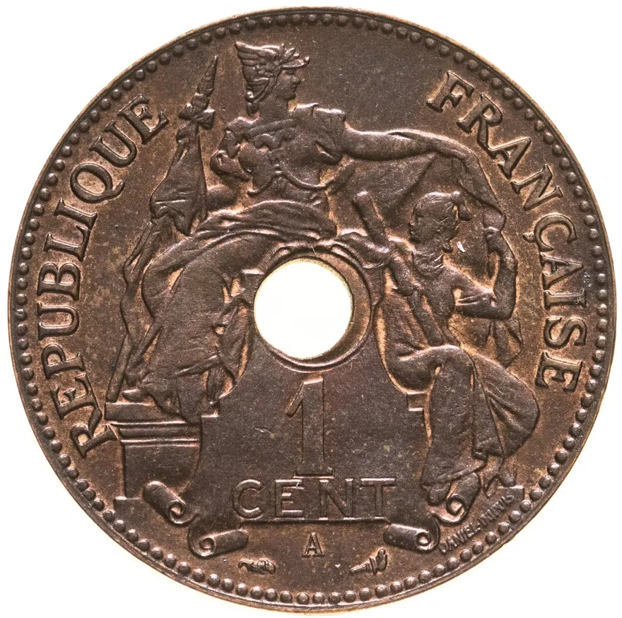 Французский Индокитай 1 сантим (centime) 1897