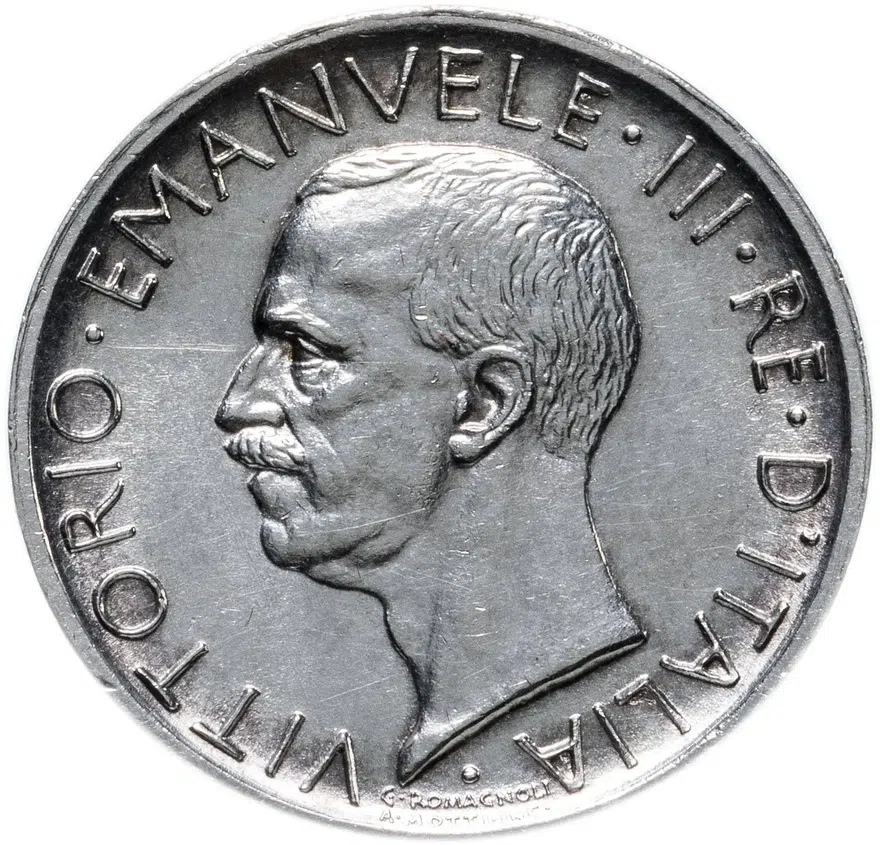 Италия 5 лир 1926, реверс