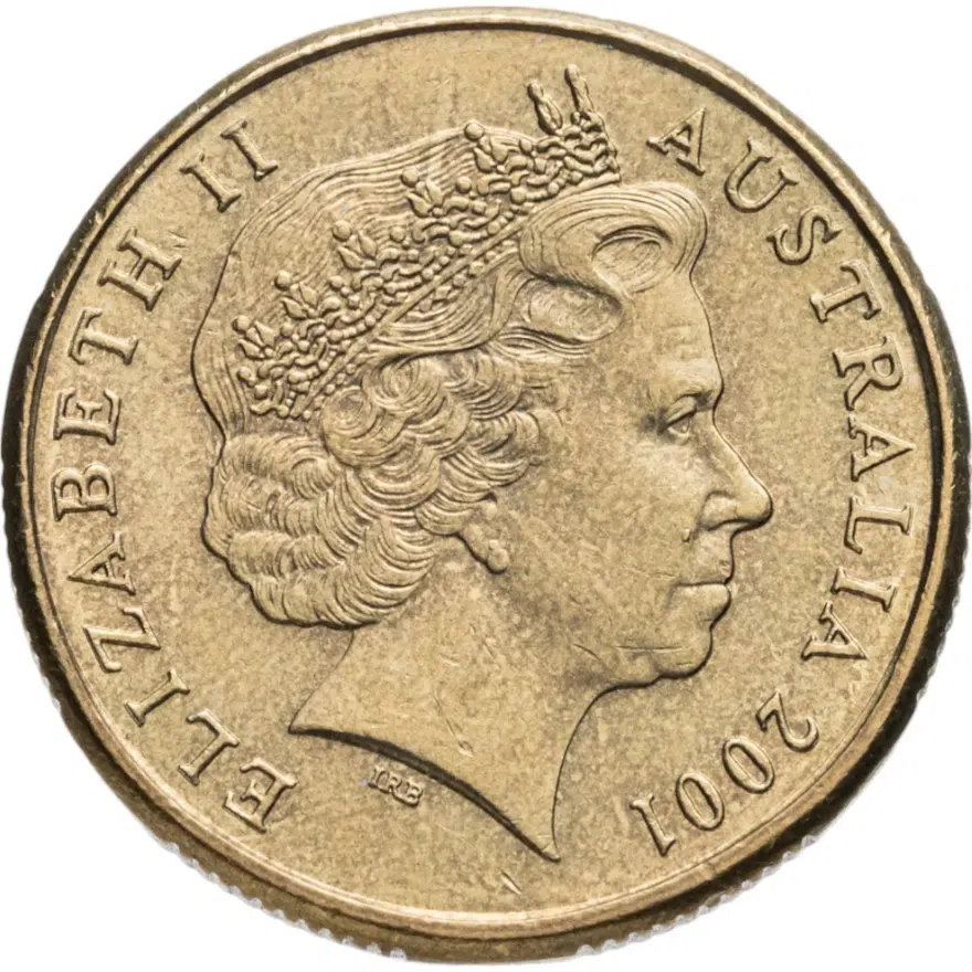 Австралия 1 доллар (dollar) 2001 "Международный год волонтеров", реверс