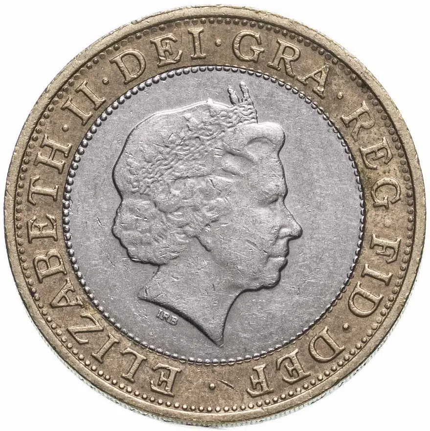 Великобритания 2 фунта (pounds) 2002 XVII Игры Содружества, Шотландия, реверс