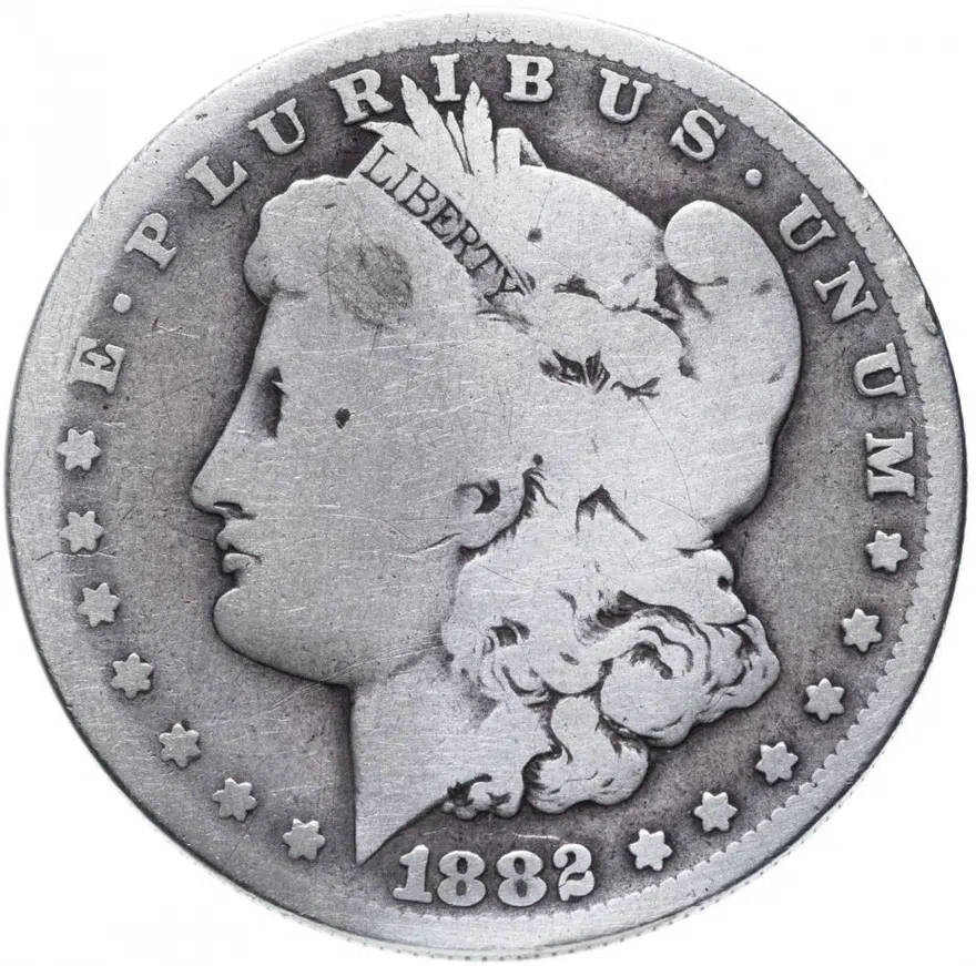 США 1 доллар (dollar) 1882 Доллар Моргана "O"