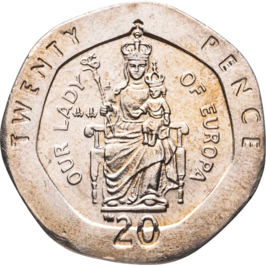 Гибралтар 20 пенсов (pence) 2003