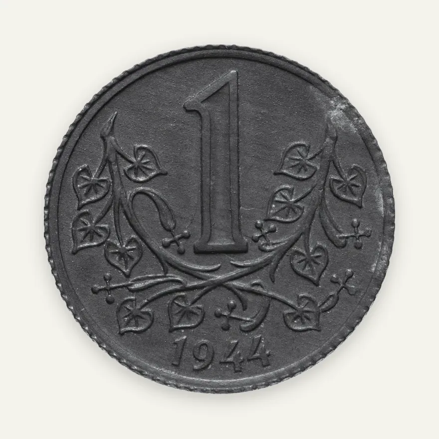 Богемия и Моравия 1 крона (crown) 1944, реверс