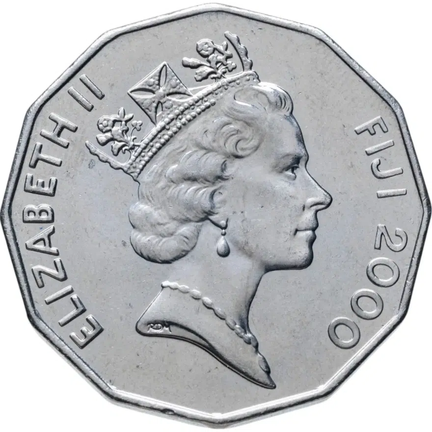 Фиджи 50 центов (cents) 2000, реверс
