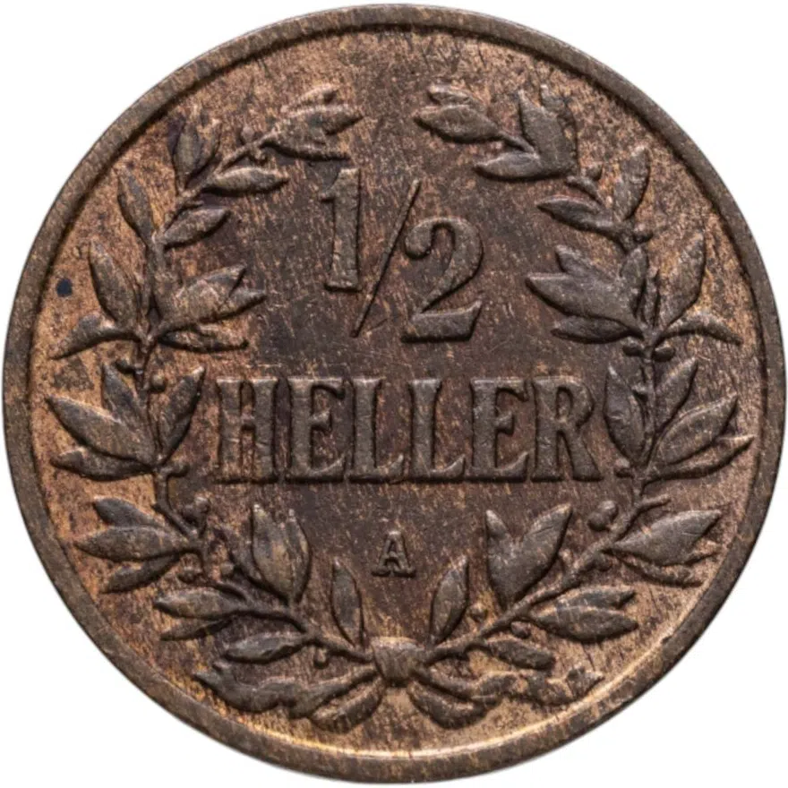 Германская Восточная Африка 1/2 геллера (heller) 1904, реверс