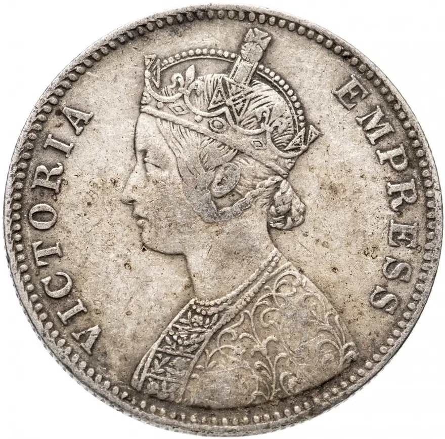 Индия (Британская) 1 рупия (rupee) 1885 B