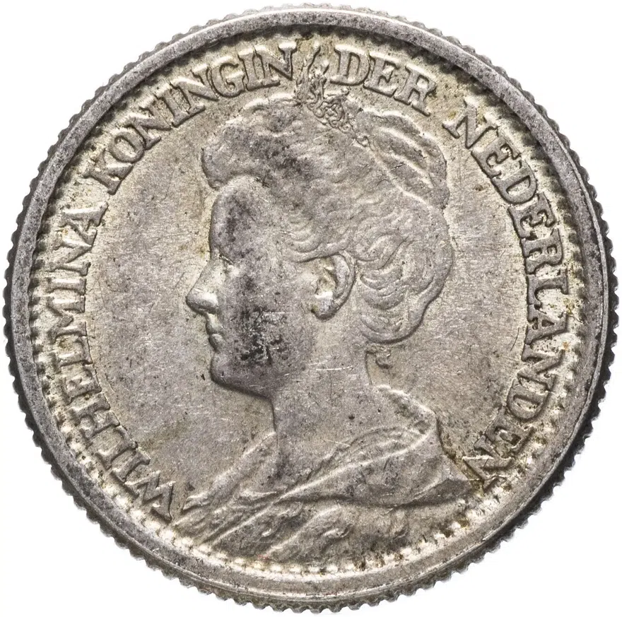Нидерланды 25 центов (cents) 1918