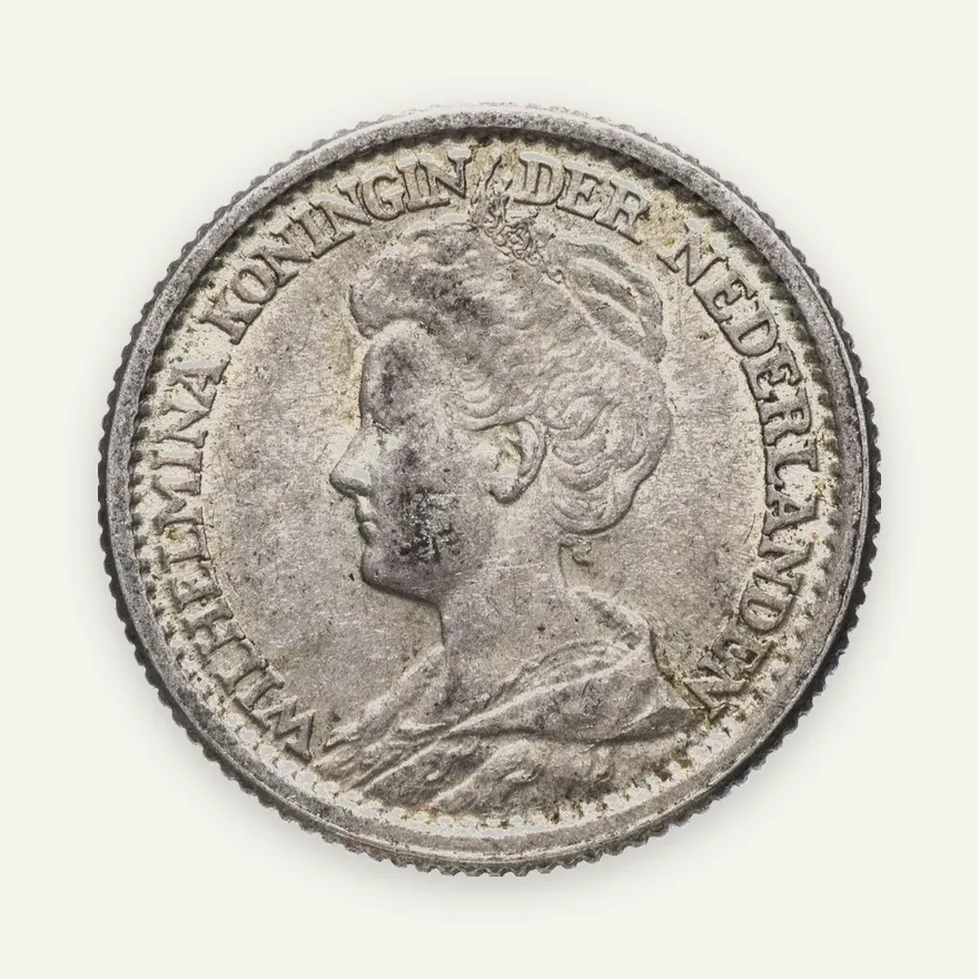 Нидерланды 25 центов (cents) 1918, реверс