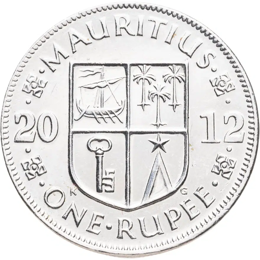 Маврикий 1 рупия (rupee) 2012, реверс