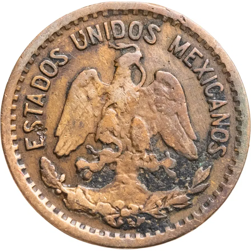 Мексика 1 сентаво (centavo) 1933, реверс