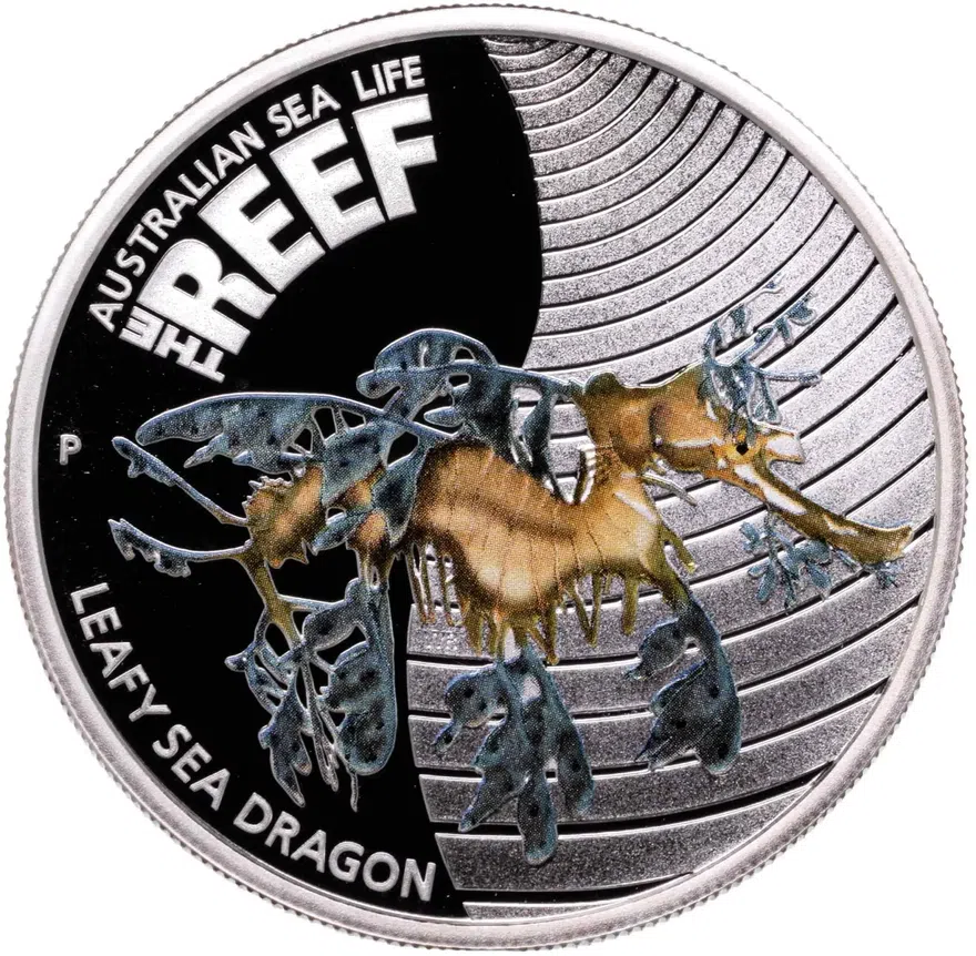 Австралия 50 центов (cents) 2009  Морская жизнь Австралии - Морской конёк-тряпичник, аверс