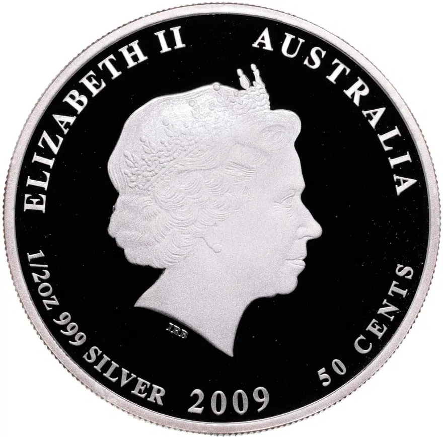 Австралия 50 центов (cents) 2009  Морская жизнь Австралии - Морской конёк-тряпичник, реверс