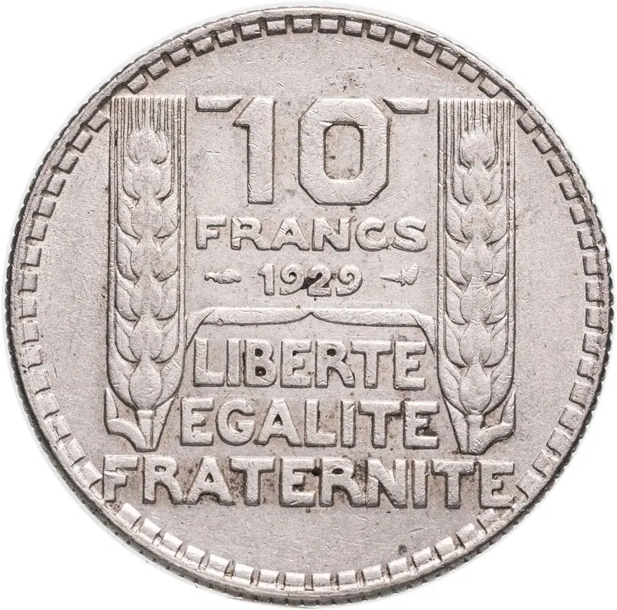 Франция 10 франков (francs) 1929