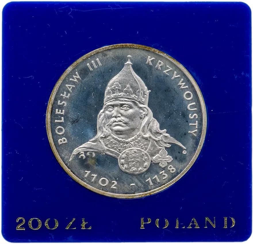 Польша 200 злотых (zlotych) 1982 года "Польские правители - Князь Болеслав III Кривоустый", реверс