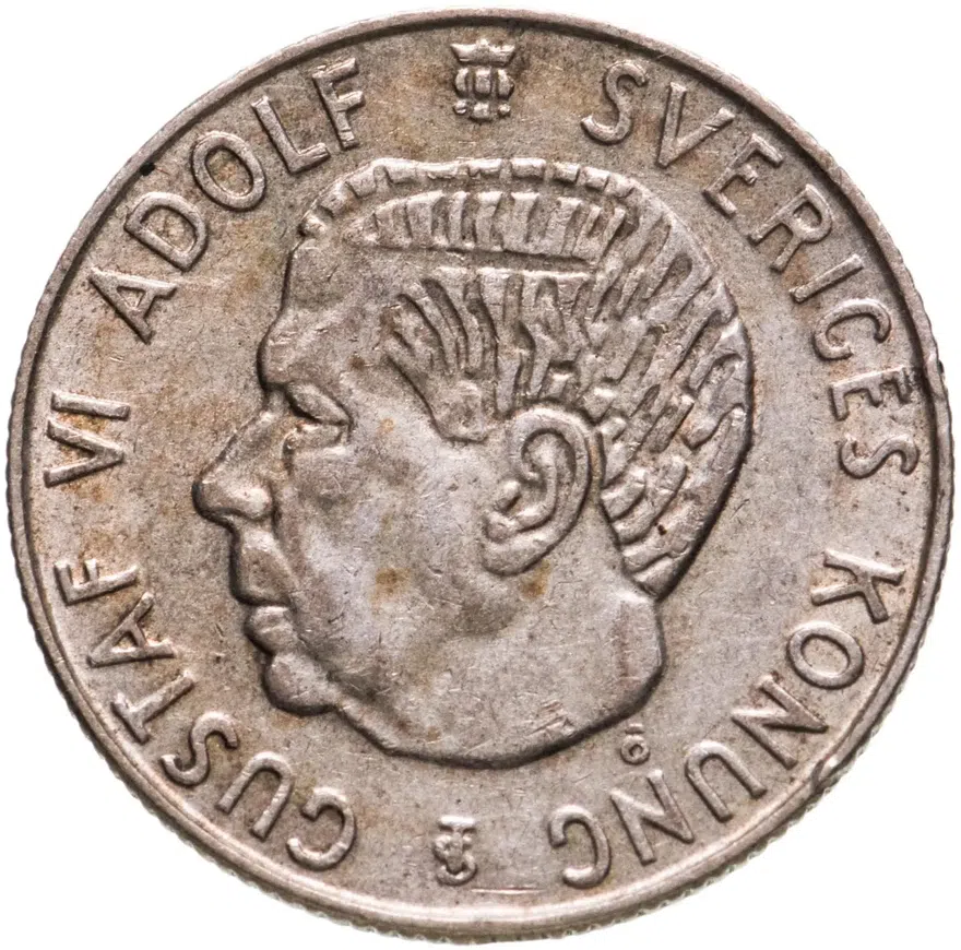 Швеция 1 крона (crown) 1960, реверс