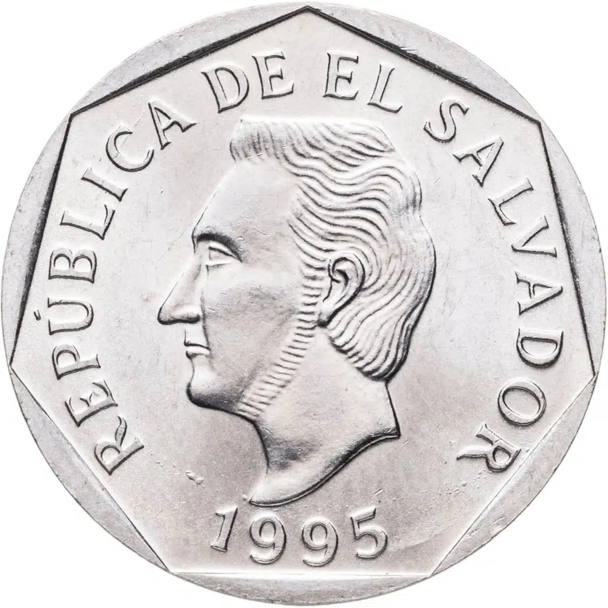 Сальвадор 10 сентаво (centavos) 1995, реверс
