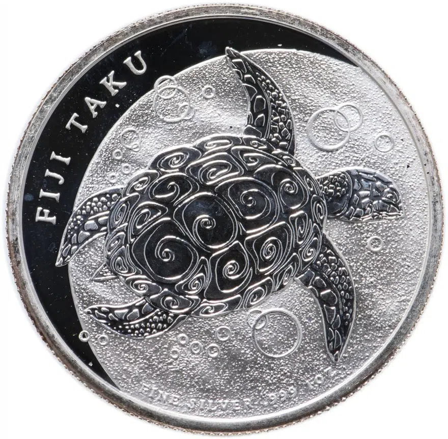 Фиджи 2 доллара (dollars) 2013 "Бисса (Eretmochelys imbricata) "