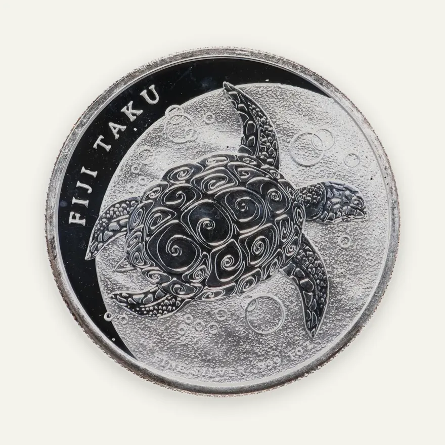 Фиджи 2 доллара (dollars) 2013 "Бисса (Eretmochelys imbricata) ", реверс