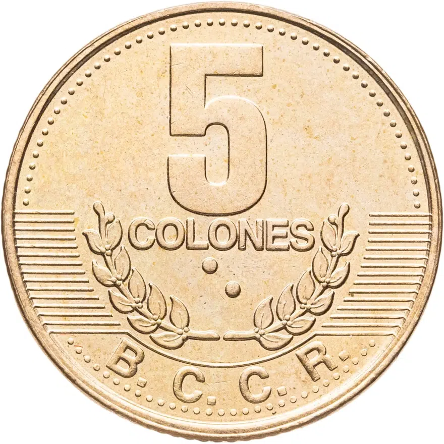 Коста-Рика 5 колонов (colones) 1995