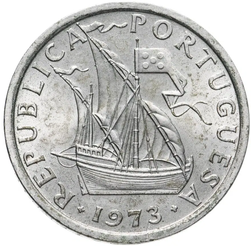 Португалия 10 эскудо (escudos) 1973, аверс