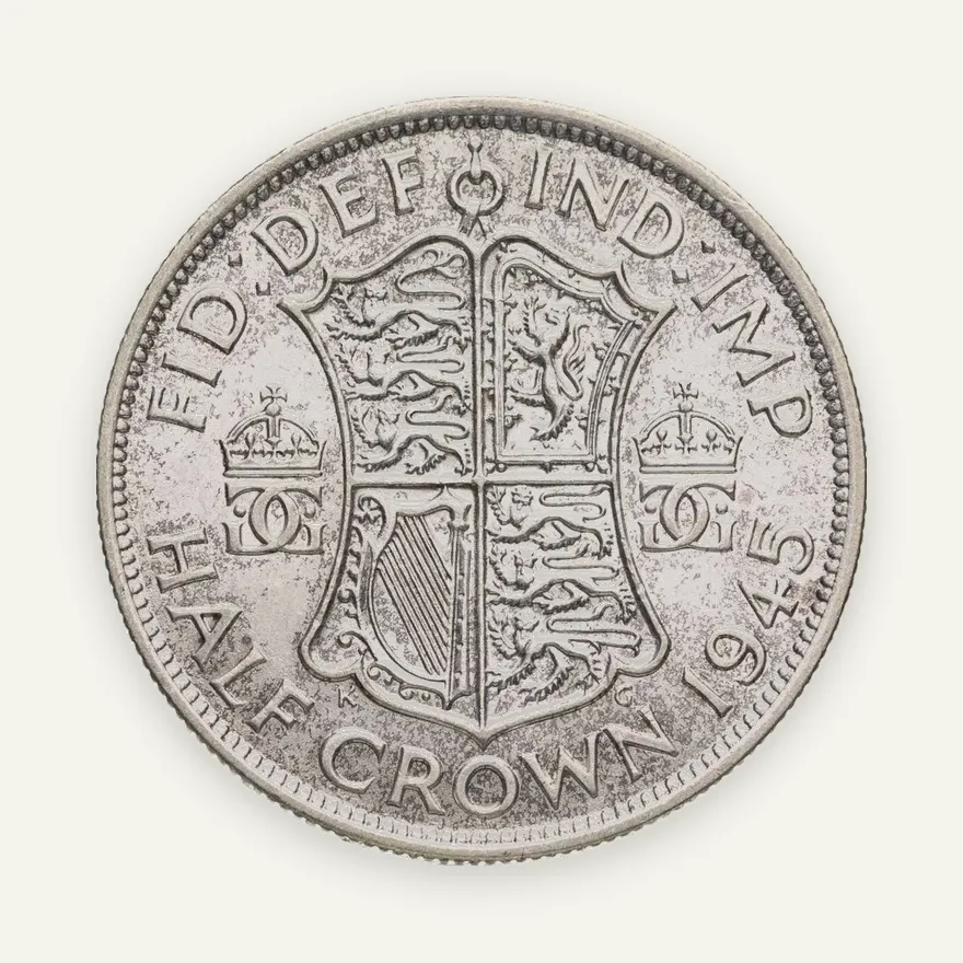 Великобритания 1/2 кроны (crown) 1945, реверс