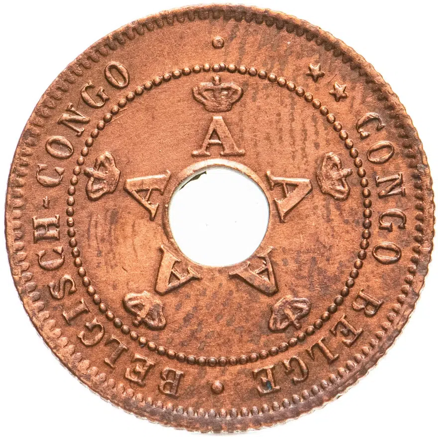 Бельгийское Конго 1 сантим (centime) 1919, реверс