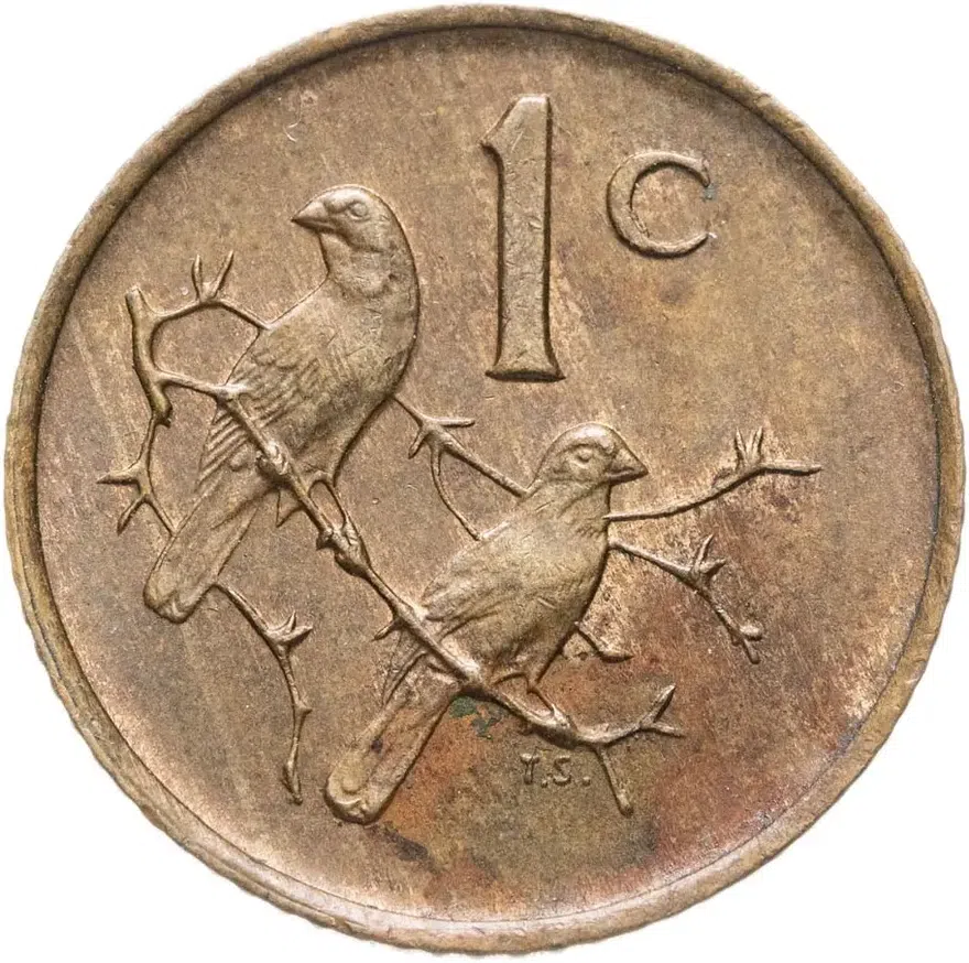 ЮАР 1 цент (cent) 1986
