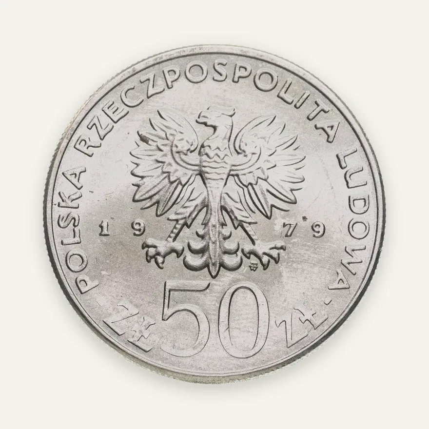 50 злотых 1979 "Правители Польши: князь Мешко I", реверс
