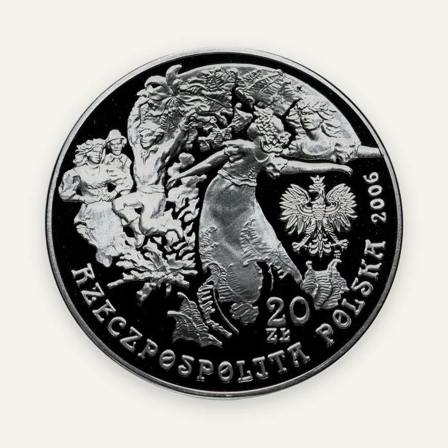 Польша 20 злотых (zlotych) 2006  Ритуалы Польши - Иван Купала, реверс
