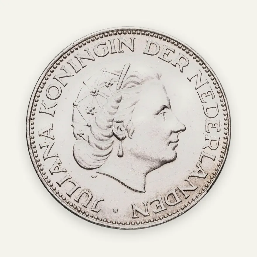 Нидерланды 2 1/2 гульдена (gulden) 1961, реверс