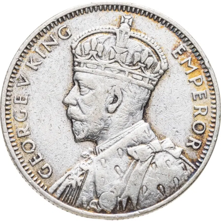 Маврикий 1/4 рупии (rupee) 1936