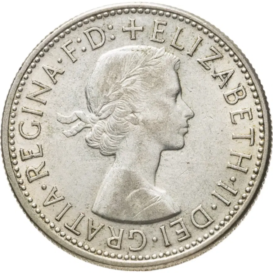 Австралия 2 шиллинга (florin, shillings) 1954  Королевский визит в Австралию, реверс