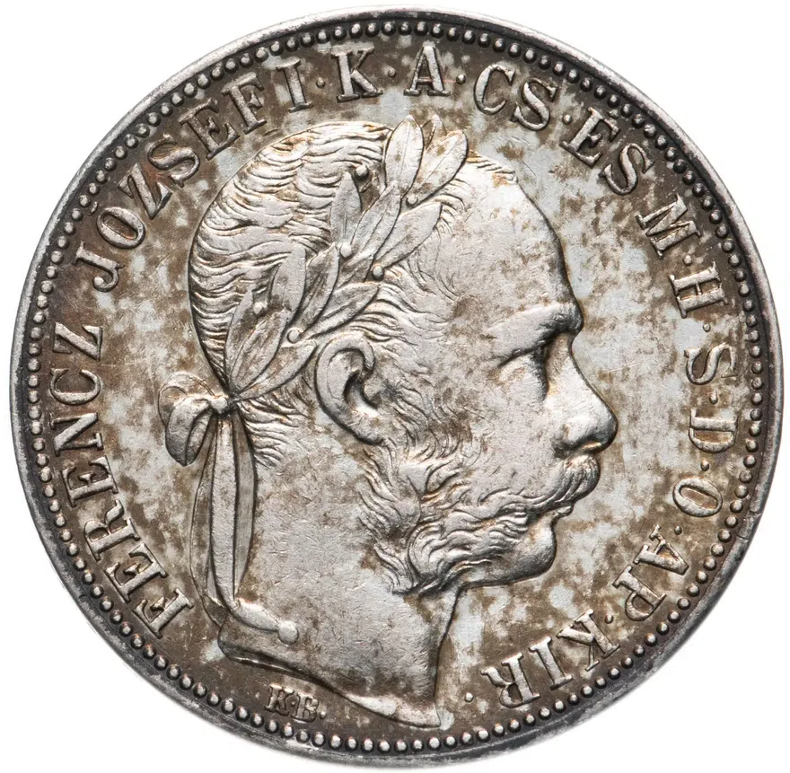 Венгрия 1 форинт (forint) 1888, реверс