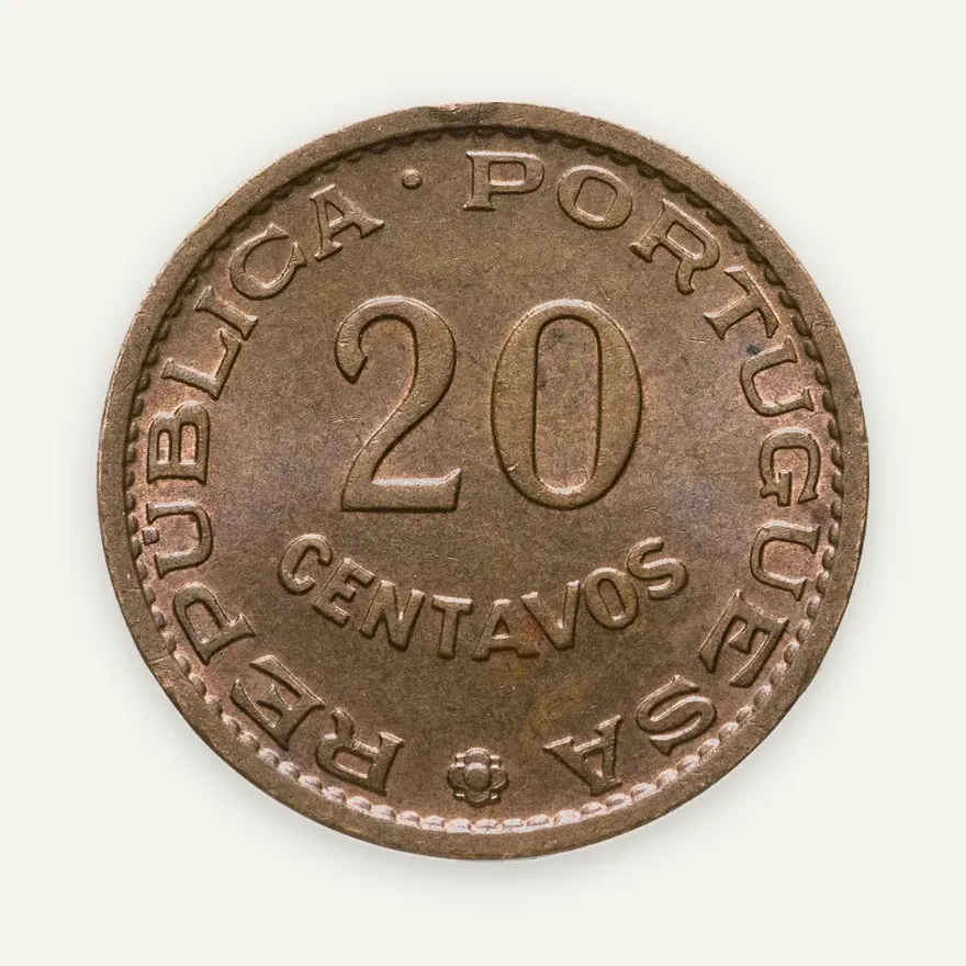 Ангола 20 сентаво (centavos) 1962, реверс