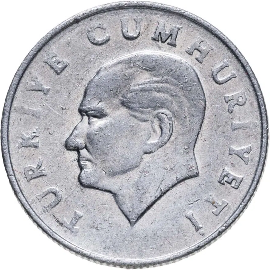 Турция 10 лир (lira) 1986, аверс