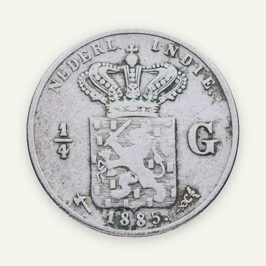 Голландская Ост-Индия 1/4 гульдена (gulden) 1885, реверс