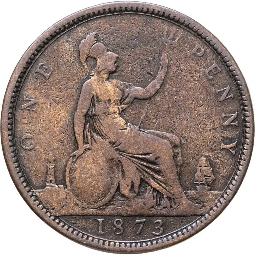 Великобритания 1 пенни (penny) 1873