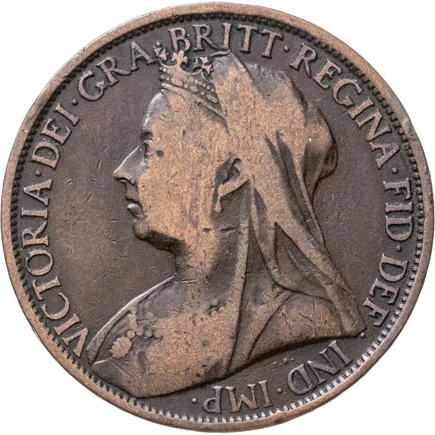 Великобритания 1 пенни (penny) 1895, аверс